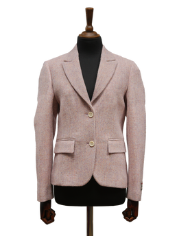Harris Tweed Tammy Jacket Pink Mix Herringbone