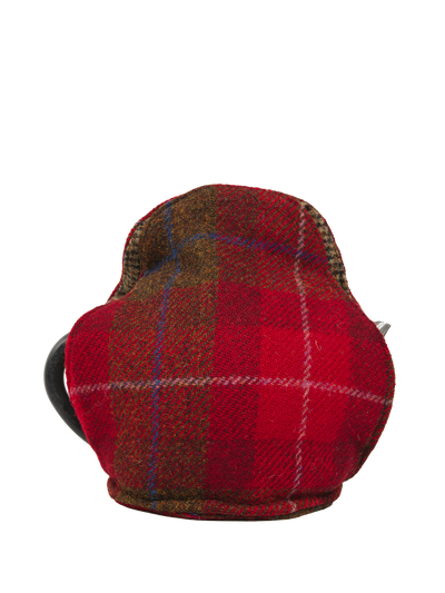 Harris Tweed Tea Cosy A001 Purple Navy Heart