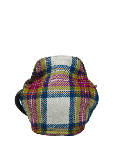 Harris Tweed Tea Cosy Pink Turquoise Check Scottie Dog