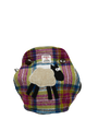 Harris Tweed Tea Cosy - Pink Turquoise Check Sheep