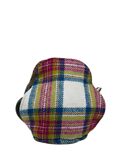 Harris Tweed Tea Cosy - Pink Turquoise Check Sheep