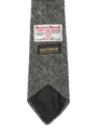 Harris Tweed Tie Black/White Herringbone