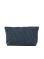 Harris Tweed Toiletries Bag - BC4 (Black Leather)