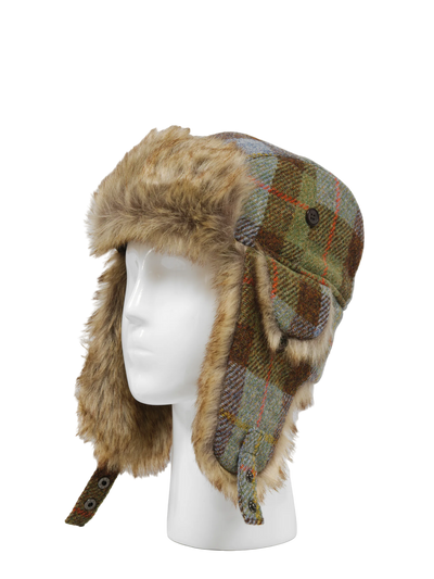 Harris Tweed Trapper Hat A017