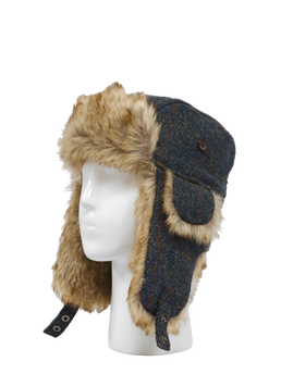 Harris Tweed Trapper Hat A0239