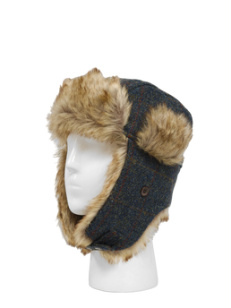Harris Tweed Trapper Hat A0239