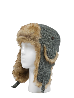 Harris Tweed Trapper Hat HB1