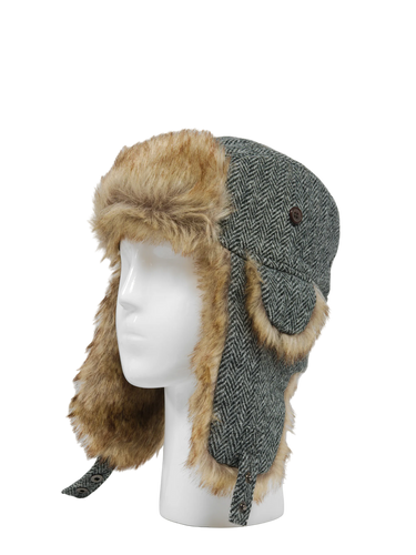 Harris Tweed Trapper Hat - HB1
