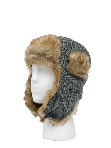 Harris Tweed Trapper Hat - HB1