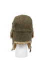 Harris Tweed Trapper Hat Brown Herringbone w/Overcheck