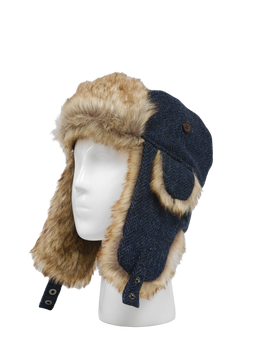 Harris Tweed Trapper Hat HB104