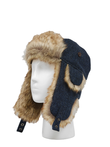 Harris Tweed Trapper Hat - HB104