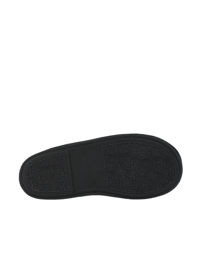 Harris Tweed William Slippers Black Tartan Check