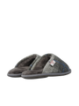 Harris Tweed William Slippers Grey/Charcoal Check (Grey)