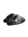 Harris Tweed William Slippers Navy/Black Check