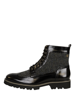 Harris Tweed Huntsman Boots - HB85 (Black)