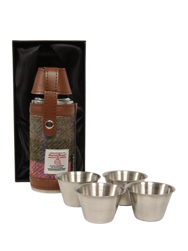 Harris Tweed Hunting Flask - A0254