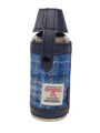 Harris Tweed Hunting Flask - Blue With Cream OC
