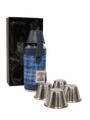 Harris Tweed Hunting Flask - Blue With Cream OC