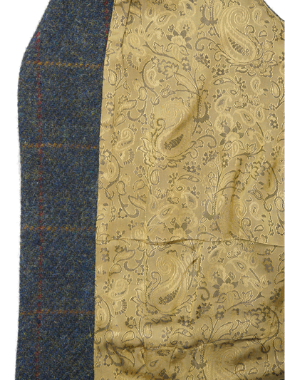 Harris Tweed Iain Waistcoat Blue Multi