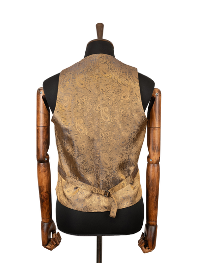 Harris Tweed Iain Waistcoat - Forest Green Herringbone