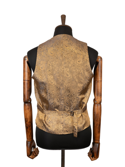 Harris Tweed Iain Waistcoat - Forest Green Herringbone