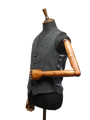 Harris Tweed Iain Waistcoat Grey Windowpane