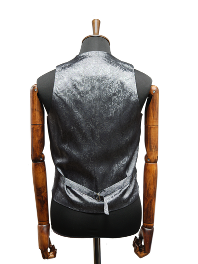 Harris Tweed Iain Waistcoat Grey Windowpane