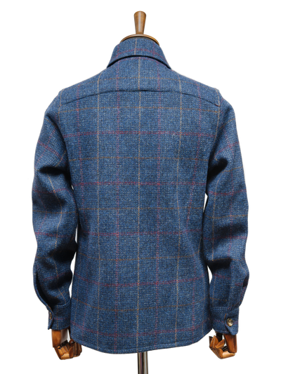 Harris Tweed Jack Overshirt Blue Check