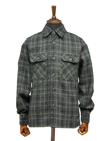 Harris Tweed Jack Overshirt Grey Mix Multi