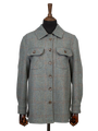 Harris Tweed Jackie Overshirt - Teal Check