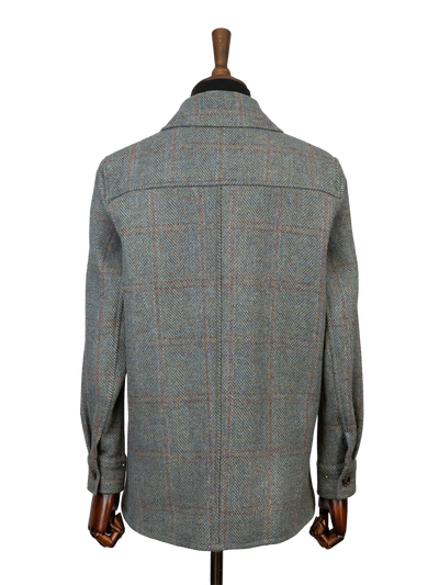 Harris Tweed Jackie Overshirt - Teal Check