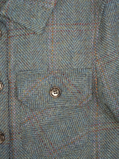 Harris Tweed Jackie Overshirt - Teal Check