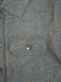Harris Tweed Jackie Overshirt - Teal Check