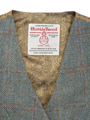 Harris Tweed Ladies Janet Waistcoat - Teal Check