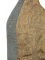 Harris Tweed Ladies Janet Waistcoat - Teal Check