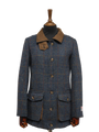 Harris Tweed Juliet Field - Coat Blue Multi