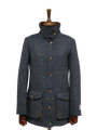 Harris Tweed Juliet Field - Coat Blue Multi