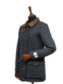 Harris Tweed Juliet Field - Coat Blue Multi