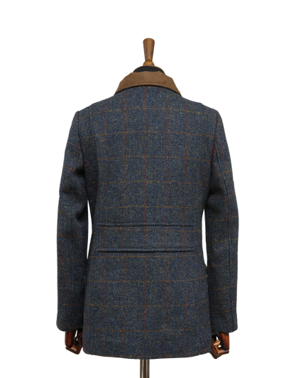 Harris Tweed Juliet Field - Coat Blue Multi