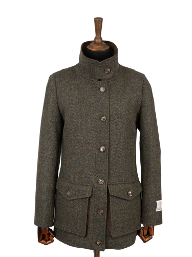 Harris Tweed Juliet Field - Coat Forest Green HB