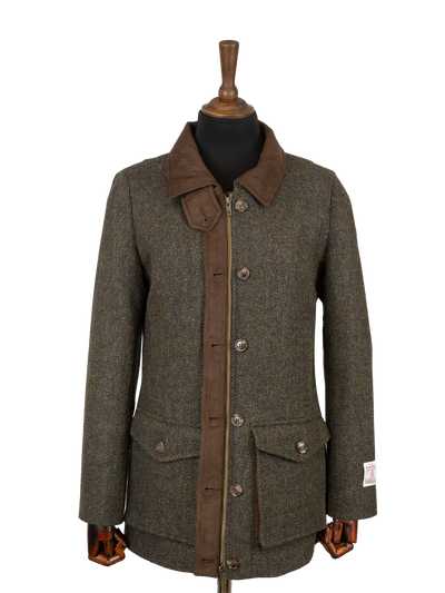Harris Tweed Juliet Field Coat - Forest Green HB