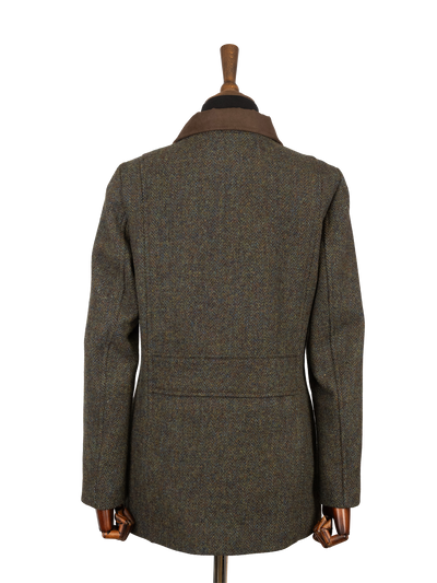 Harris Tweed Juliet Field Coat - Forest Green HB
