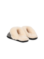 Harris Tweed Kate Slippers - Black/White Houndstooth