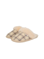 Harris Tweed Kate Slippers - Cream Check