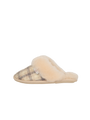 Harris Tweed Kate Slippers - Cream Check