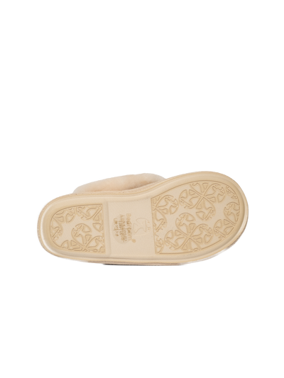 Harris Tweed Kate Slippers - Cream Check