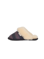 Harris Tweed Kate Slippers - Denim/Pink Stripe