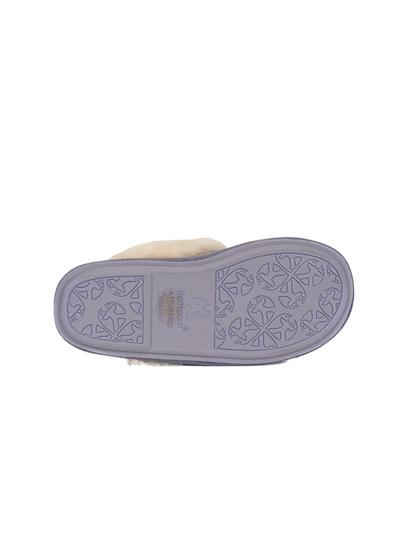 Harris Tweed Kate Slippers - Lilac/Blue Check