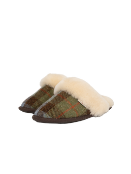 Harris Tweed Kate Slippers - Macleod Check